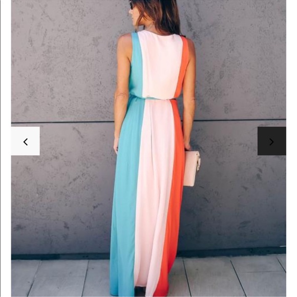 Vici Colorblock Maxi Dress - Picture 3 of 7